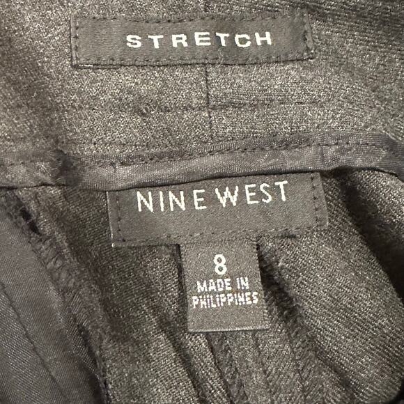 Nine West Gray Pants sz 8 Stretch Slacks - Picture 6 of 7